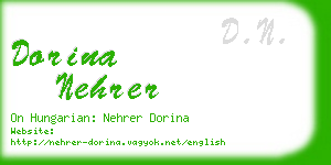 dorina nehrer business card